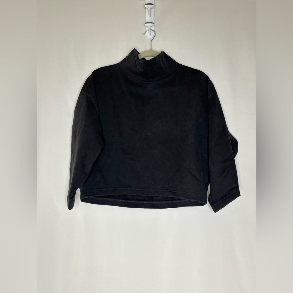 AYR Black High-Neck Sweatshirt